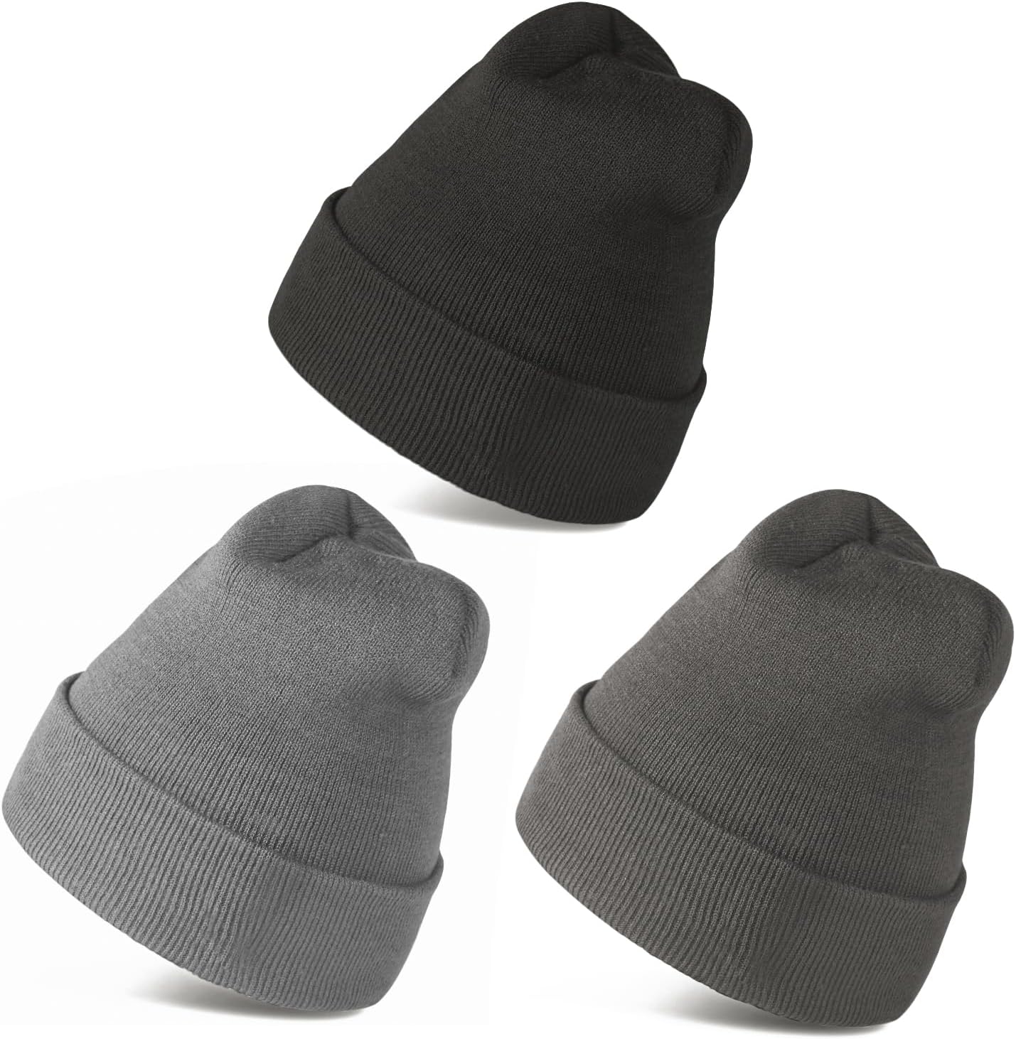Beanies Hats for Men Women Winter Hat 4-Pack / 3-Pack