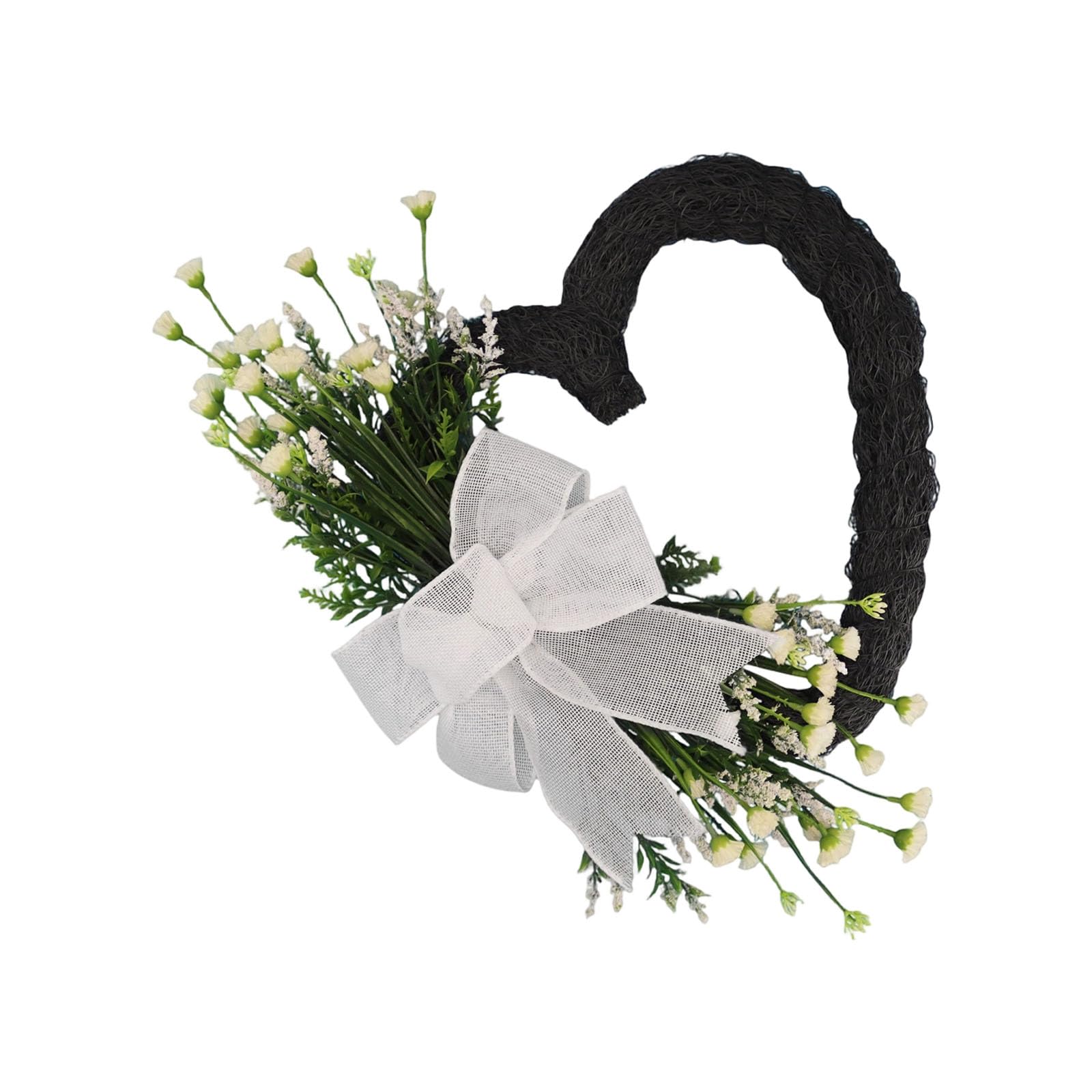 Lovely Heart Wreath Weather Proof Decoration Perfect for Busy Individuals Quick Setups for Any Room Safe Wreath