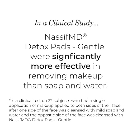 Miniatura 4 de Almohadillas de desintoxicación suaves de NassifMD  Complejo de ácidos frutales creado por cirujanos para pieles sensibles, ilumina, exfolia y