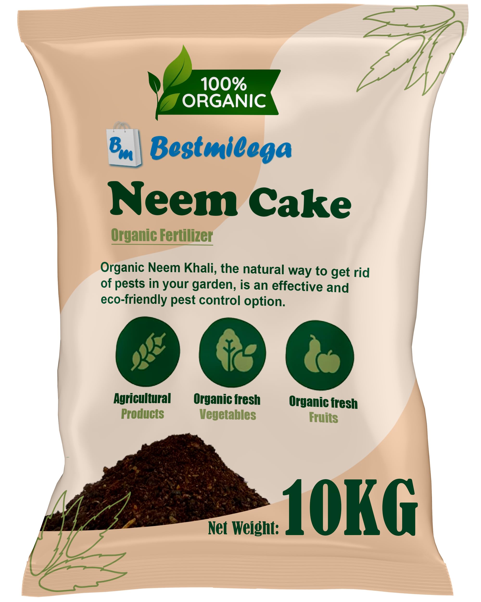 BEST MILEGA Neem Cake Powder/Neem Khali Organic Fertilizer and Pest Repellent for Plant 10kg (B0CBSBM36W) Amazon Price History, Amazon Price Tracker