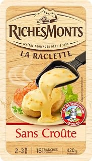 RICHES MONTS Fromage Raclette Tranchets sans Croute 420 g