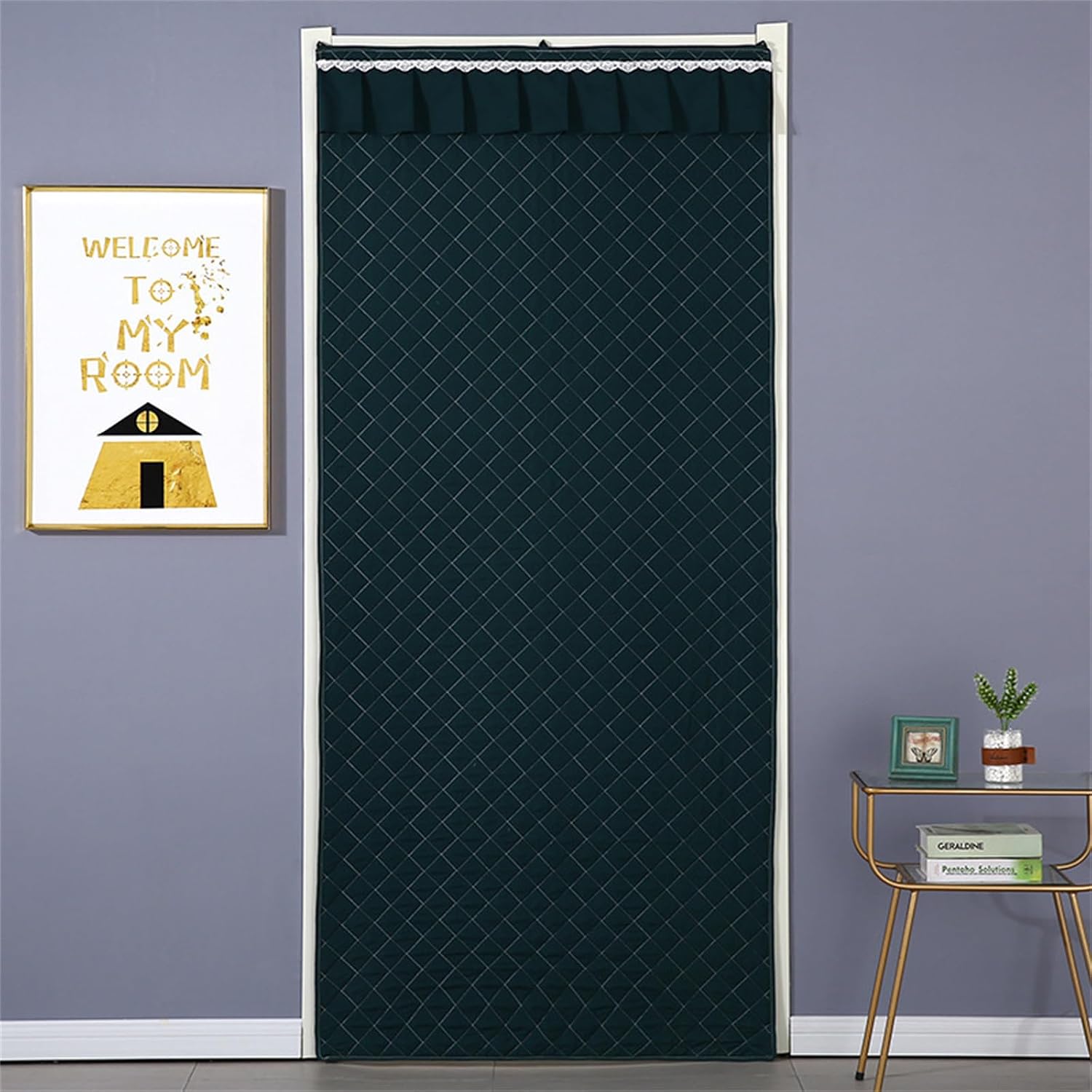 Cortina térmica Surwin 90x210 cm verde oscuro