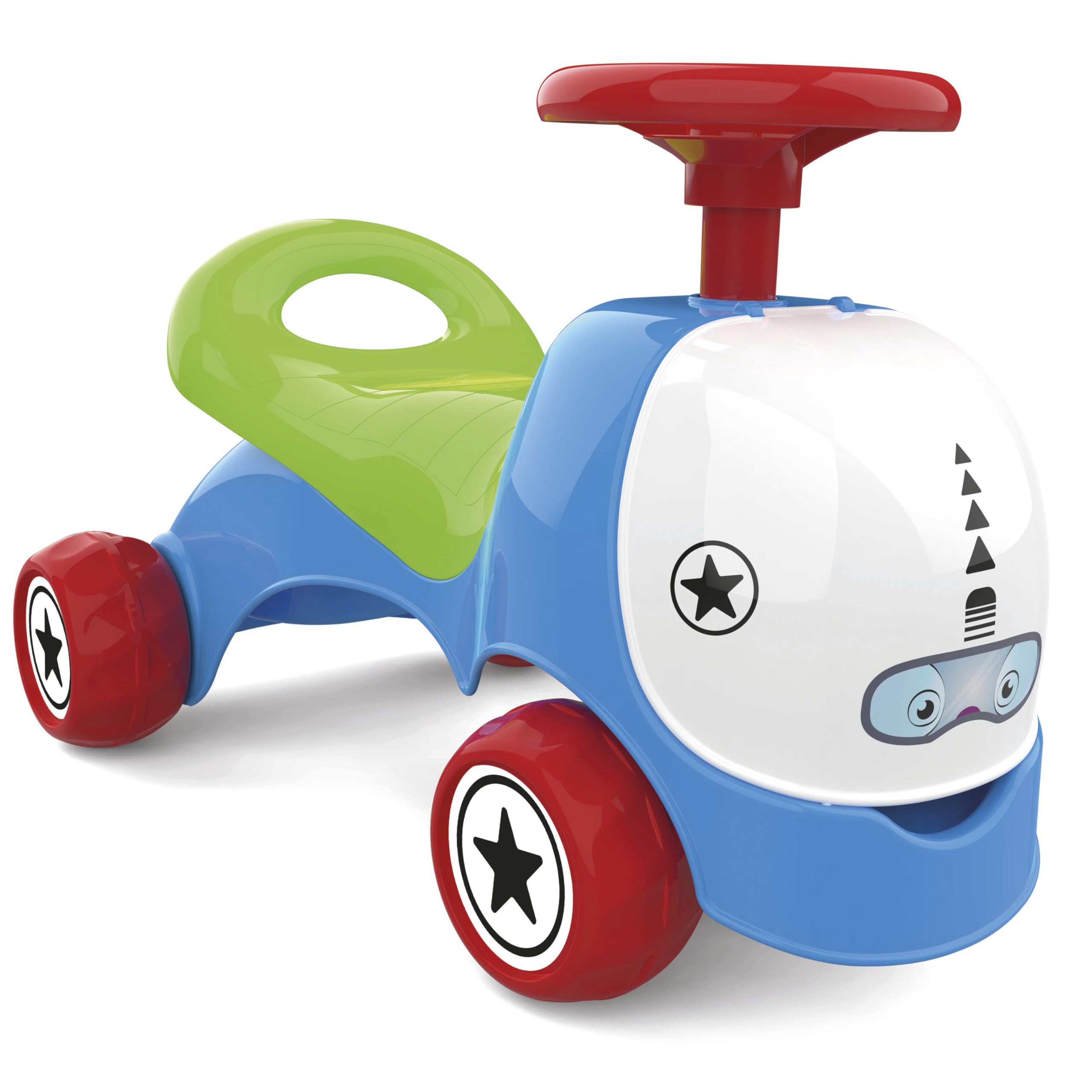 Chicos - Baby Walker 1 Year 2in1 | Baby Walker with Steering Wheel and Push Handle | Toy Storage Drawer | Racing Ride On a 10 Months (35464)