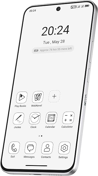 TCL NXTPAPER 60 Ultra 5G Android Smartphone,7.2 FHD+,12GB RAM+256GB ROM, Eye Care Phone,Lunar White