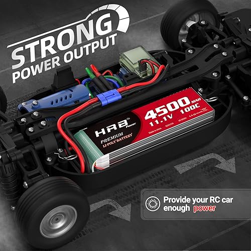Miniatura 3 de HRB Batería Lipo EC5 100C 11.1V RC Lipo compatible con RC Car RC Avión RC Camión RC Barco