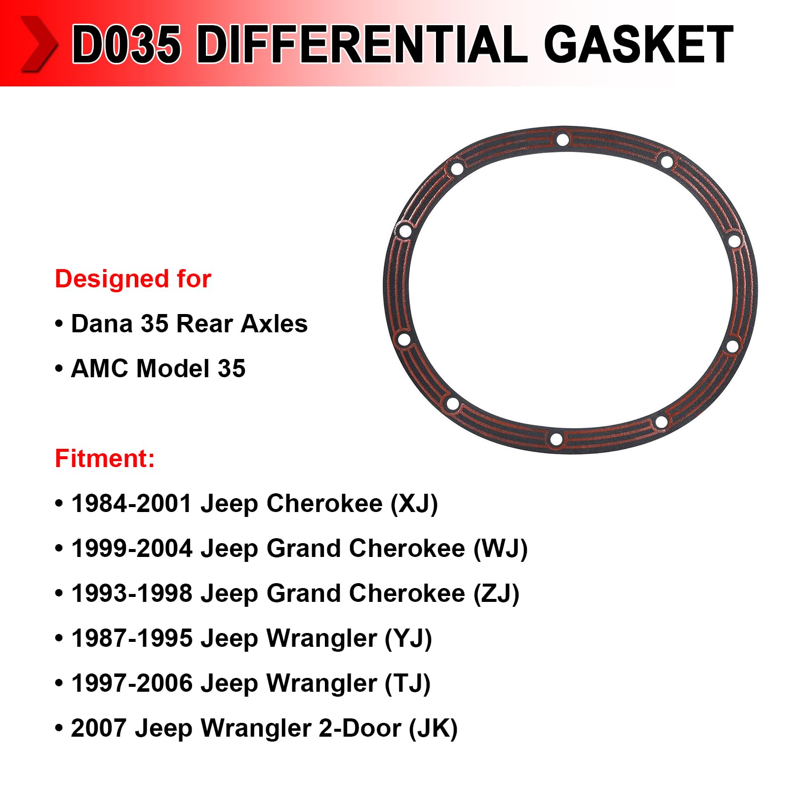 Differential Dichtung Für Jeep - Ersatz Für Dana 35 Achse