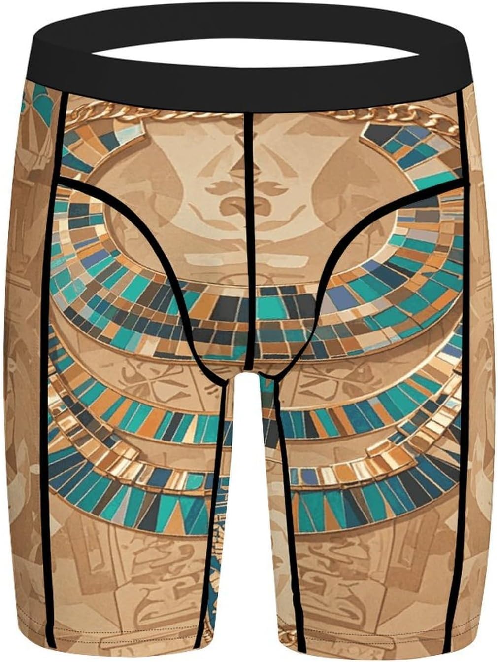 Egyptian Necklace Compression Shorts Men Spandex Sport Shorts Workout Performance Baselayer Underwear