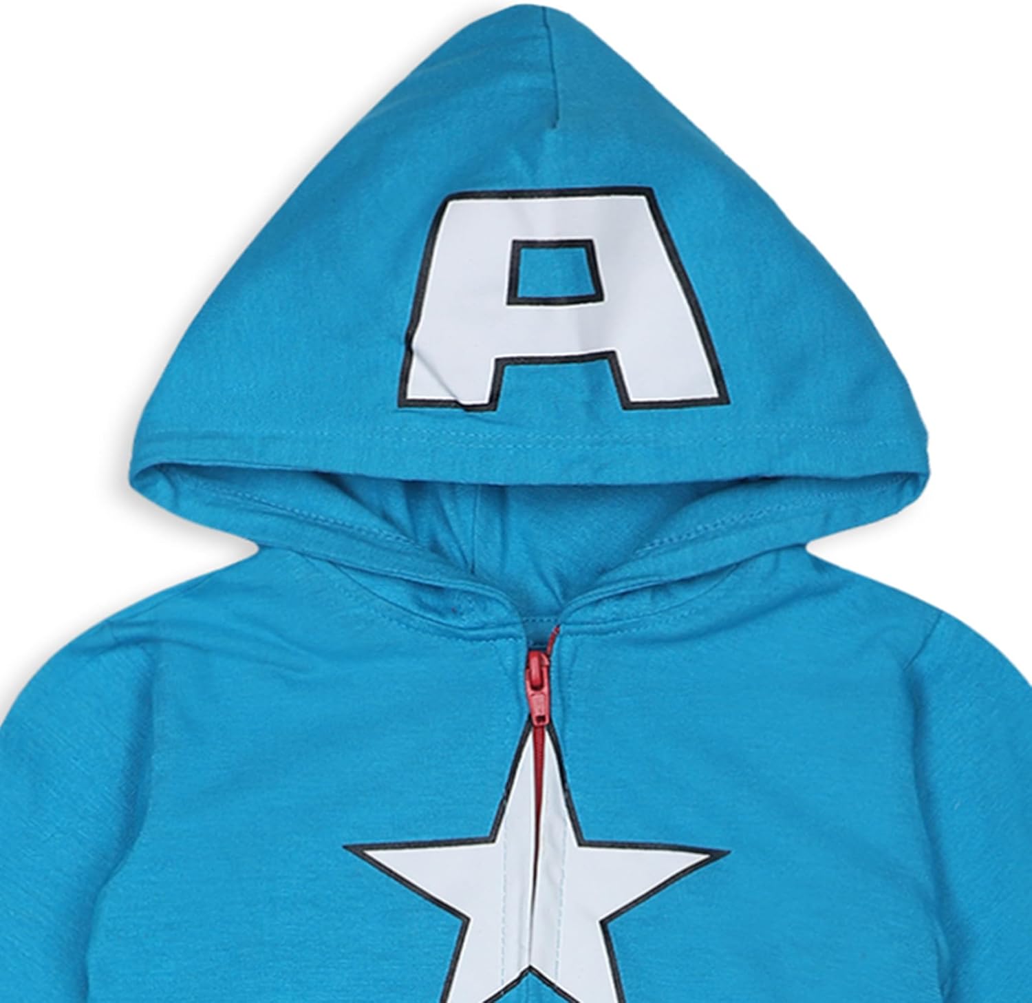 Marvel Hulk, Captain America, Iron Man or Spider-Man Boys Zip Up Hooded Coverall for Infant and Toddler - Image 2