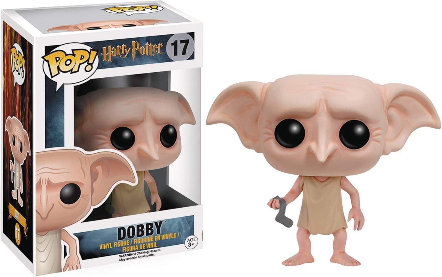 POP Harry Potter - Dobby Funko Vinyl Figure (Bundled with Compatible Box Protector Case), Multicolor, 3.75 inches