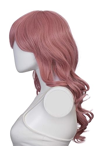 Vista 61 de Epic Cosplay Hestia Dark Plum Cosplay peluca rizada de 22 pulgadas