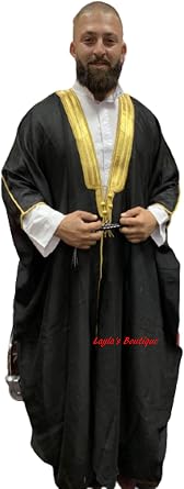 Al Aseel Mens Bisht Cloak Bisht thobe Eid