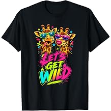 Silly Giraffes with Sunglasses Funny Zoo Animal T-Shirt