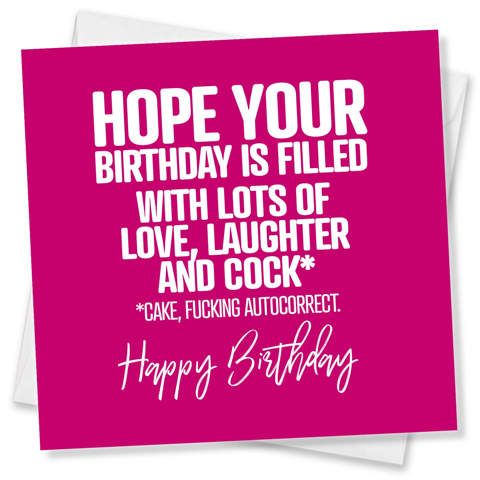 Punkcards – Rude Birthday Cards For Women, Funny Birthday cards For Women, Funny Birthday Cards for Friend, Made in UK