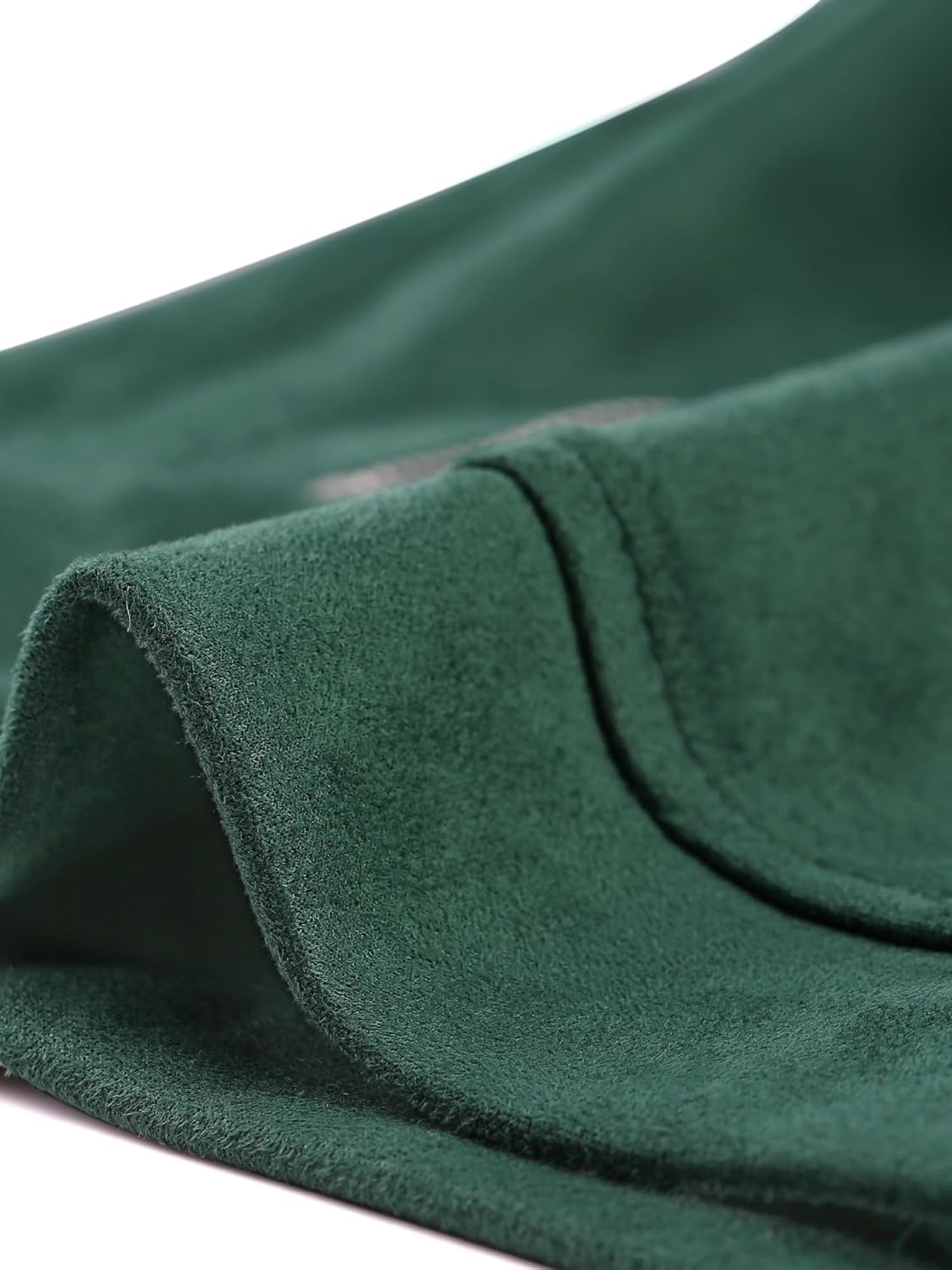 Allegra K Women's Short Soft Zip Up Faux Suede Biker Moto Jacket - Image 5