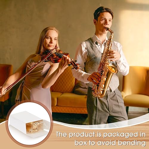 Miniatura 7 de Ligadura de saxofón alto con 20 cañas de saxofón alto, 2.5, boquilla de saxofón alto de oro con tornillos ajustables, sujeción de ligadura de