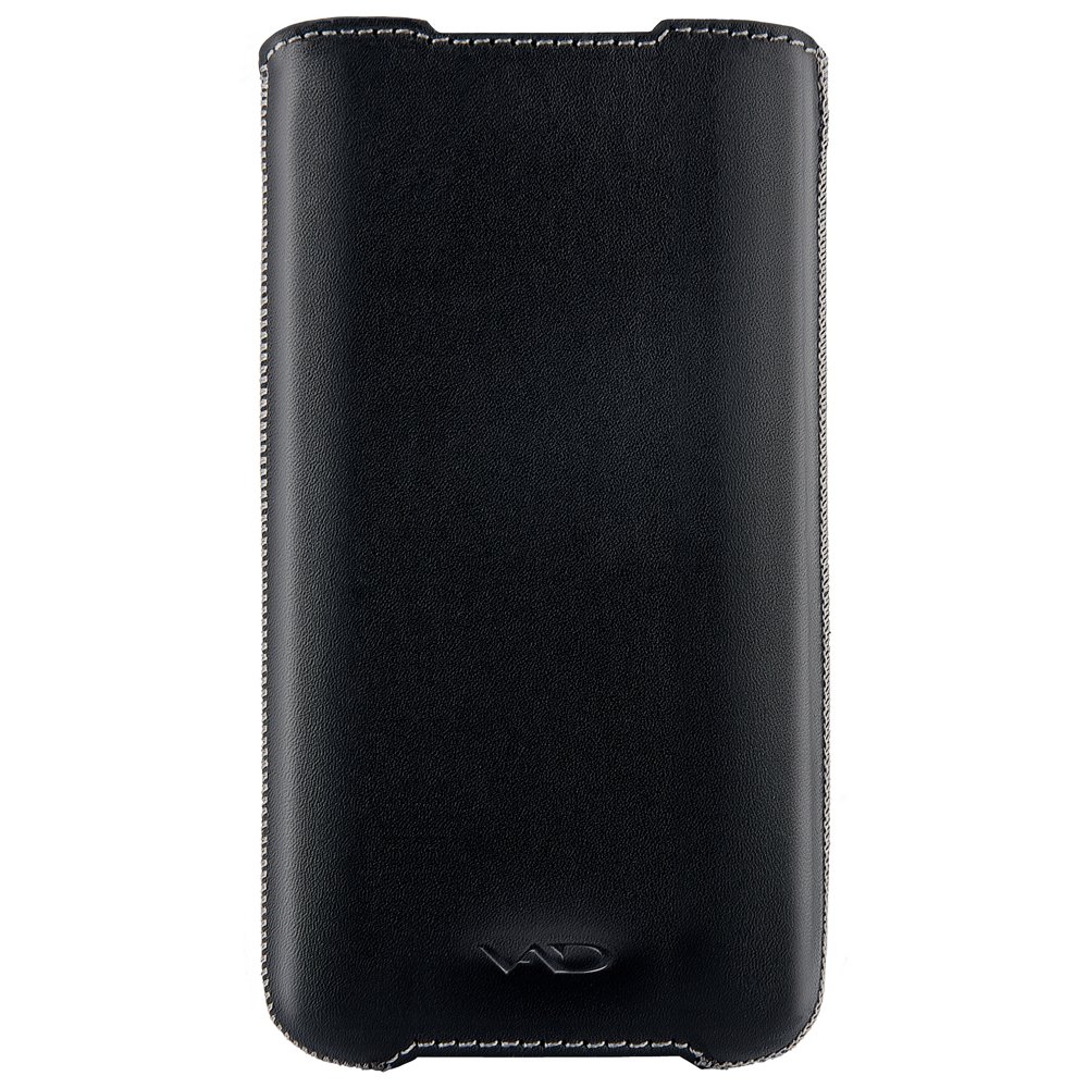 Vicious and DivineSuperior Leather Soft Vest for iPhone 5/5S/5C and Others, Medium Large - Black