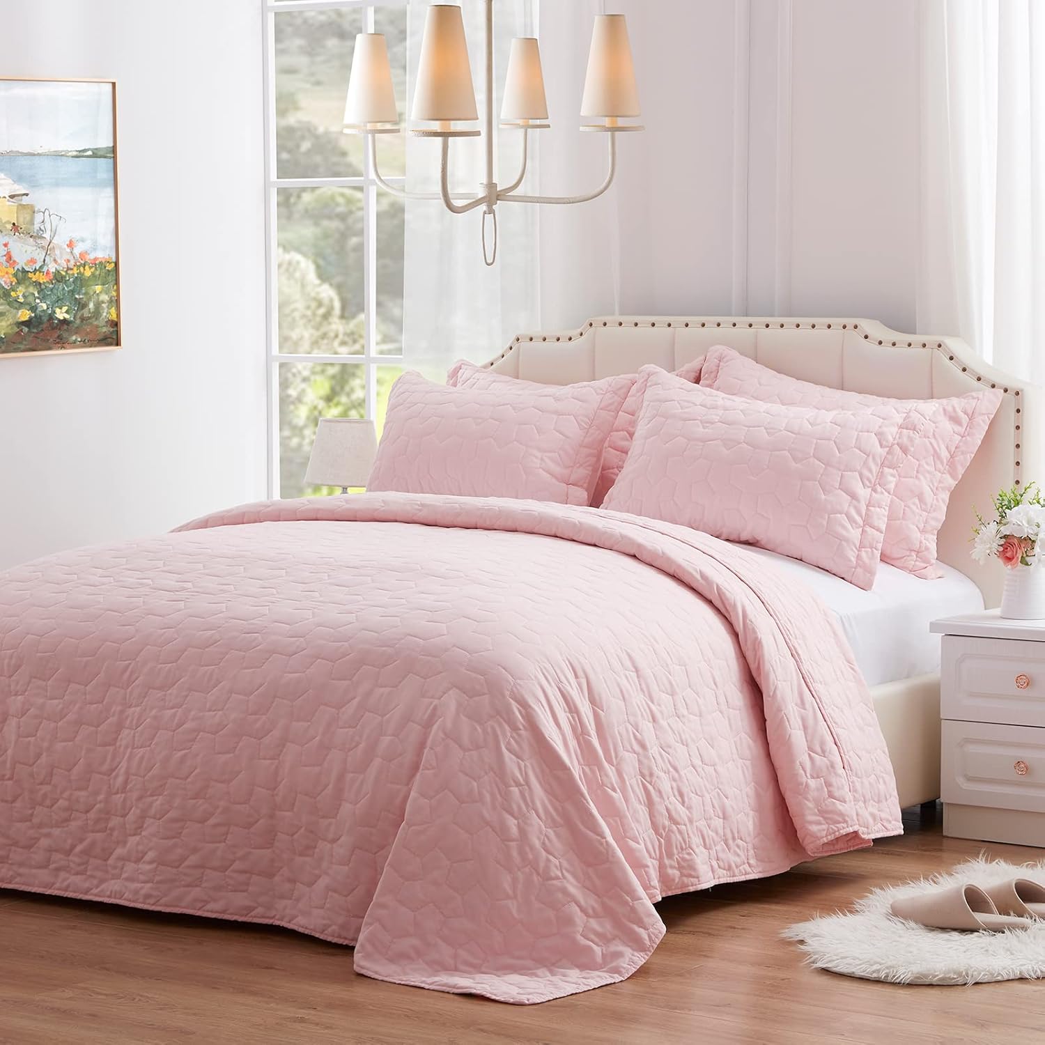 Buy NexHome Queen Quilt Set Lightweight Bedspreads Soft Microfiber