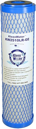 Miniatura 2 de KleenWater Cartuchos de repuesto de filtro de agua de bloque de carbono, compatibles con OmniFilter CB1 y CB3, fabricado en los Estados Unidos,