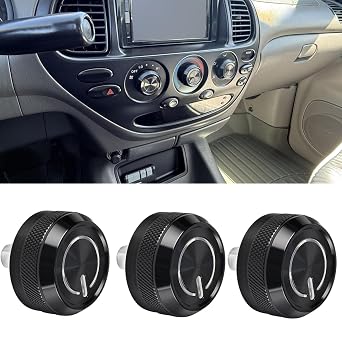 3Pcs Upgraded Control Switch Knob for Toyota Tundra 2000-2006,Air Conditioning AC Heater Blower Fan Climate Control Knobs Switch Button,Replaces 55905-0C010 559050C010