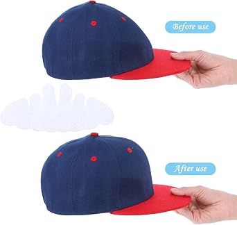 10Pcs Baseball Caps Inserts, Washable Hat Felt Shapers Hat Sweat Liner Cap Inserts Reusable Hat Support Brim