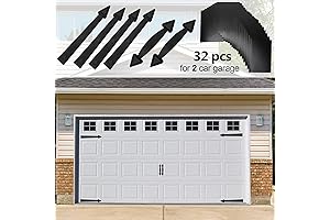 Eapele Faux Windows and Hinges Decoration Kit for Garage Doors