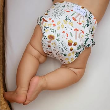 Esembly Try-It Kit, Cloth Diaper Starter Set, Fantastic Fungi, Size 2 (18-35lbs)