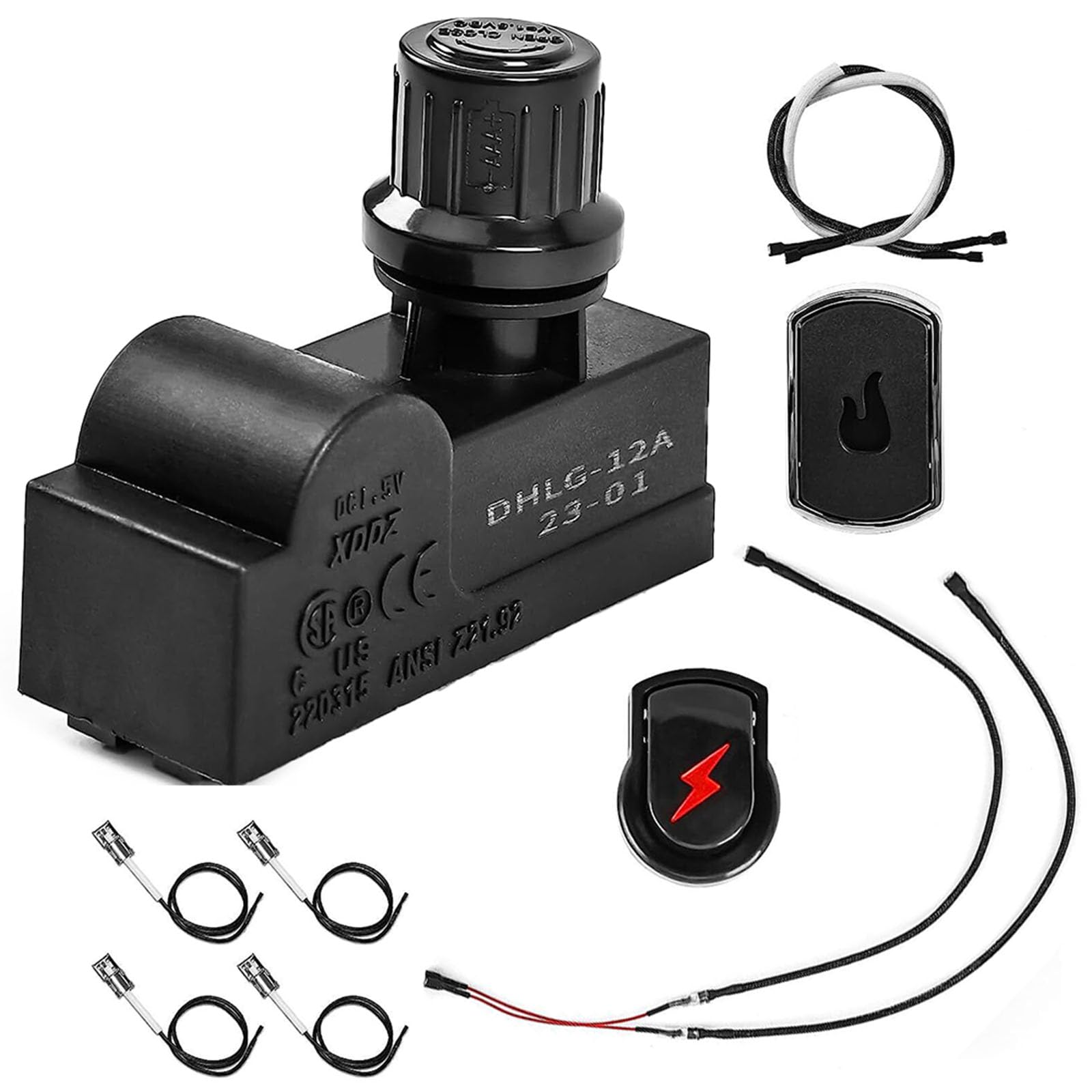 Carpango Grill Ignitor Electronic For Ignition Push Button Wires For Charbroil 2 Outlets