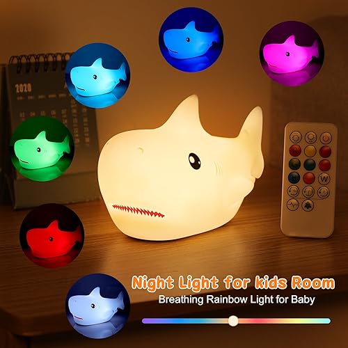 Miniatura 18 de ZKLiLi Luz nocturna de gato para niños, bonita lámpara de noche para guardería, luces táctiles de gato de silicona blanda portátil, regalo