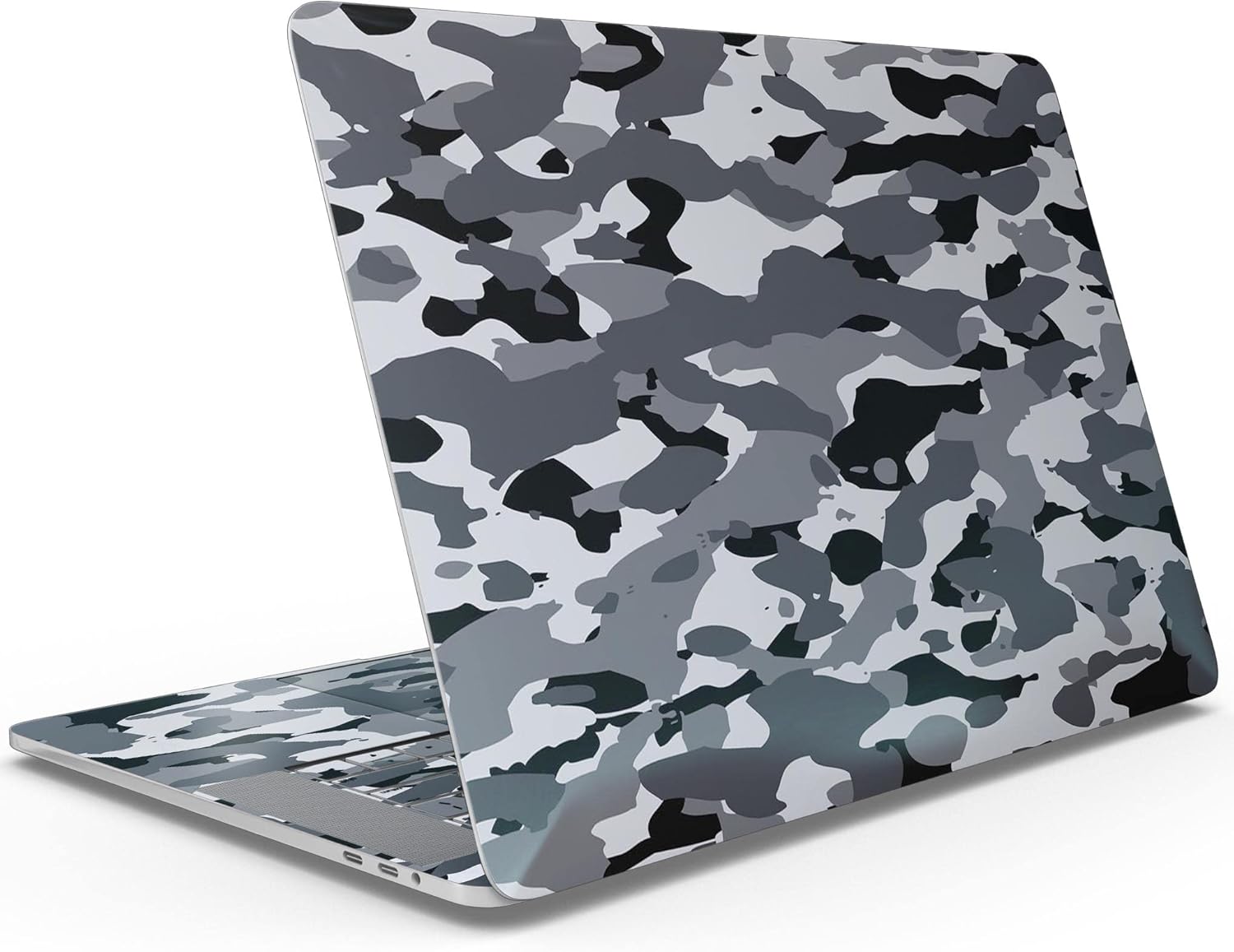 DesignSkinz - Traditional Black & White Camo - Full-Body Wrap Protective Decal Skin Kit Compatible with MacBook 14" Pro M1 (A2442)