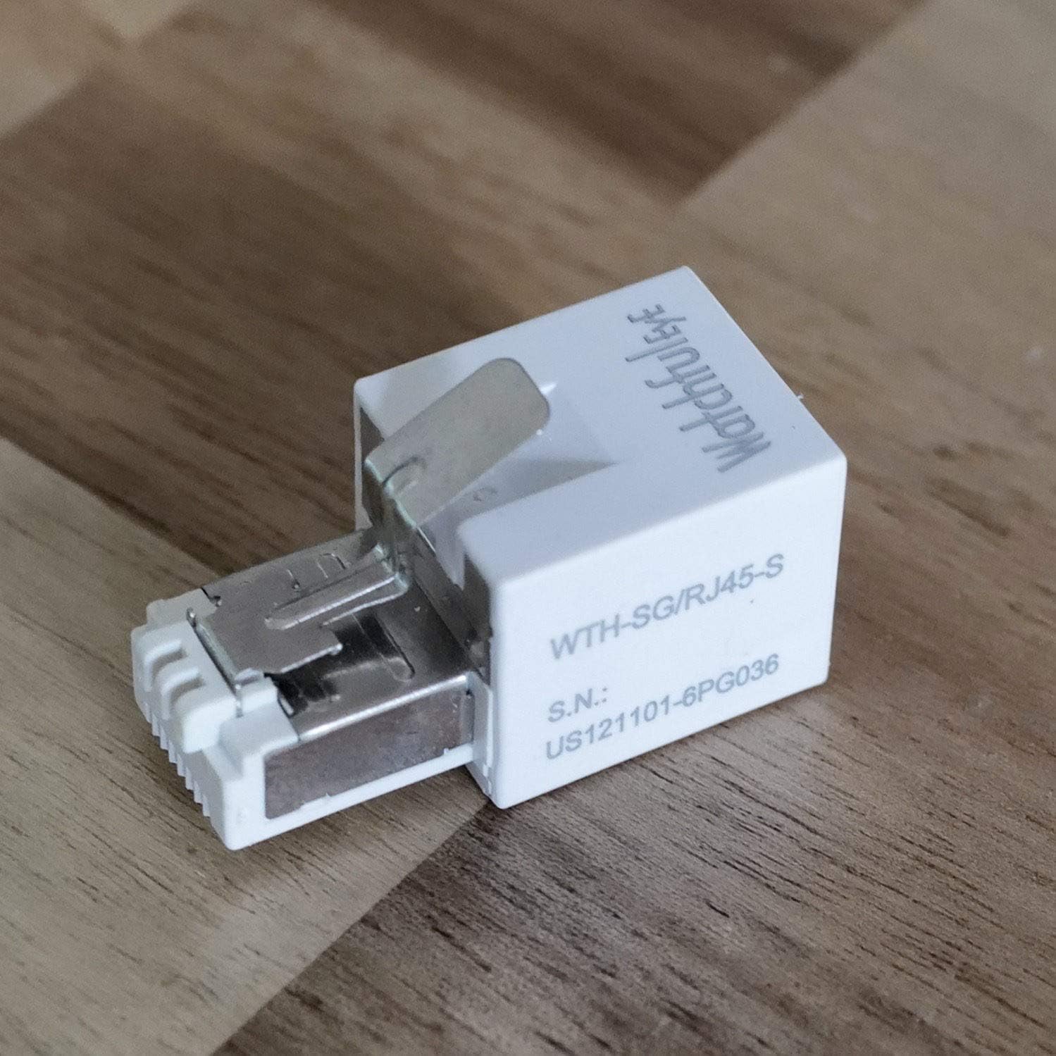 WTH-SG/RJ45-S x10pcs Direct in Line Plug-in Ethernet Surge Protector