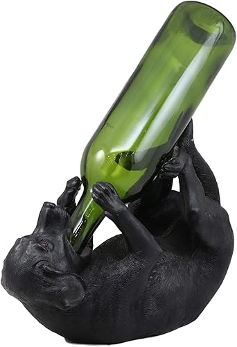 Miniatura 7 de Ebros Realista Purebreed Pedigree Canine Adorable Cervejillo Pug Perro Botella de Vino Titular Estatua Estatua Como Cocina Bodega Centro de Mesa