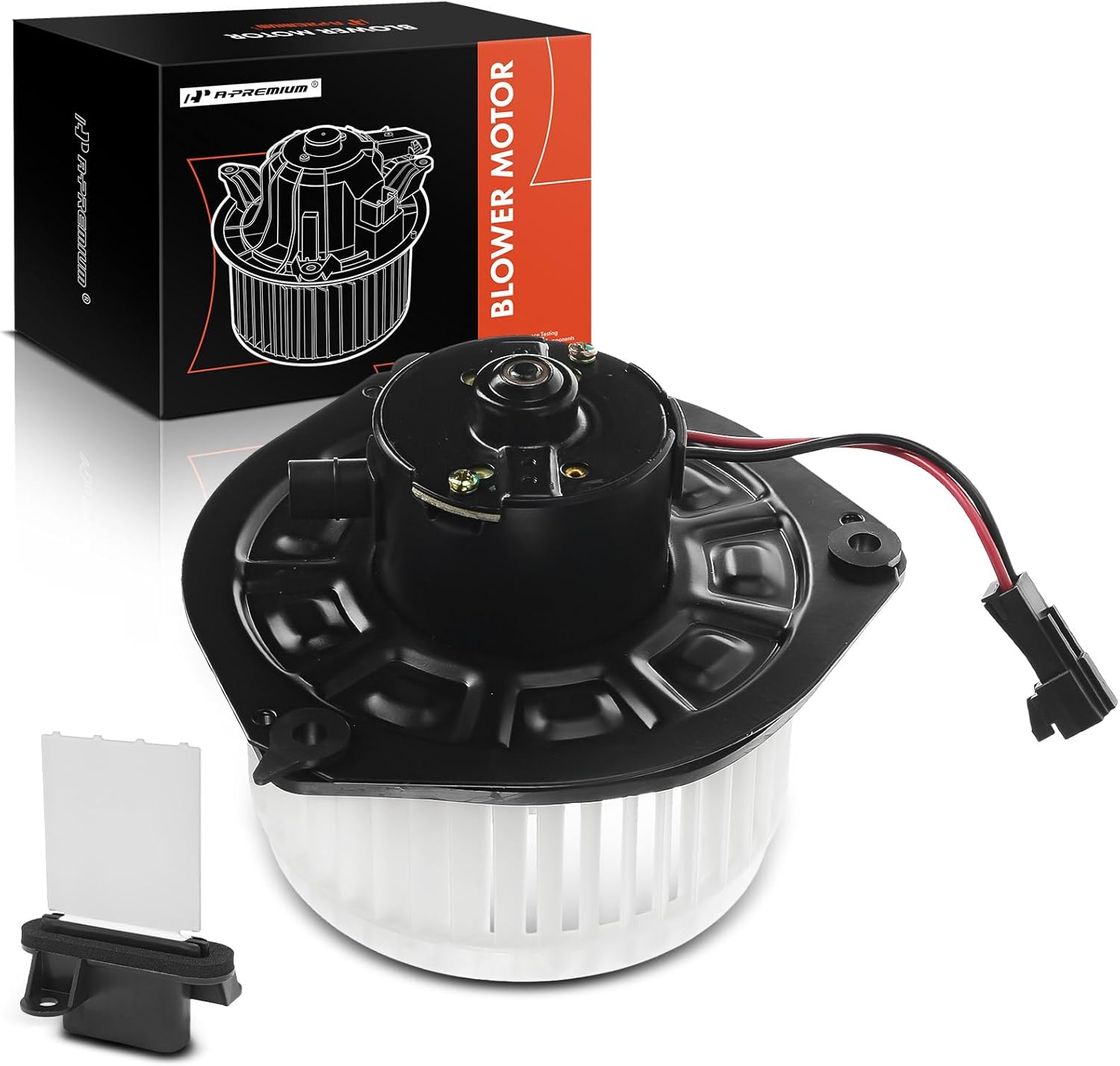 A-Premium Front HVAC Heater Blower Motor and Resistor Compatible with Pontiac Vibe 2003-2008 - with Fan Cage, 2-PC Set