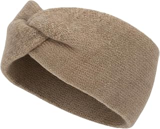 styleBREAKER Fine Knit Headband for Women with Twist Knot Detail | Soft Elastic Hair Band | Warm Solid Color Headband for Autumn and Winter, Color: Brown | Mössa i värmande viskos som andas. Passar huvudmått 56–59 cm. Handtvätt rekommenderas.