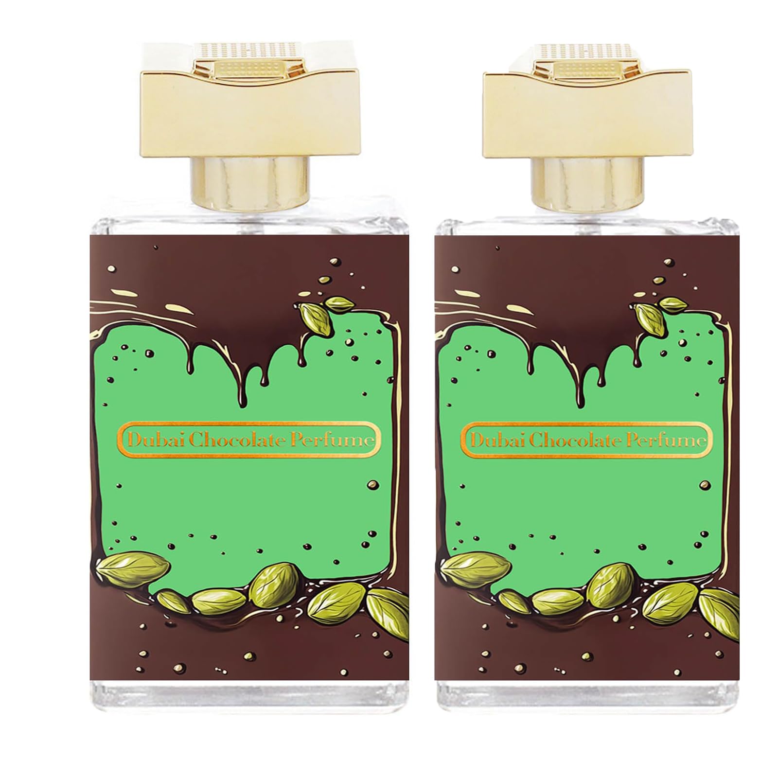 Profumo di cioccolato Dubai, profumo di pistacchio della barretta di cioccolato per diffusori, fragranza di pistacchio kunafa, duratura (2pcs)
