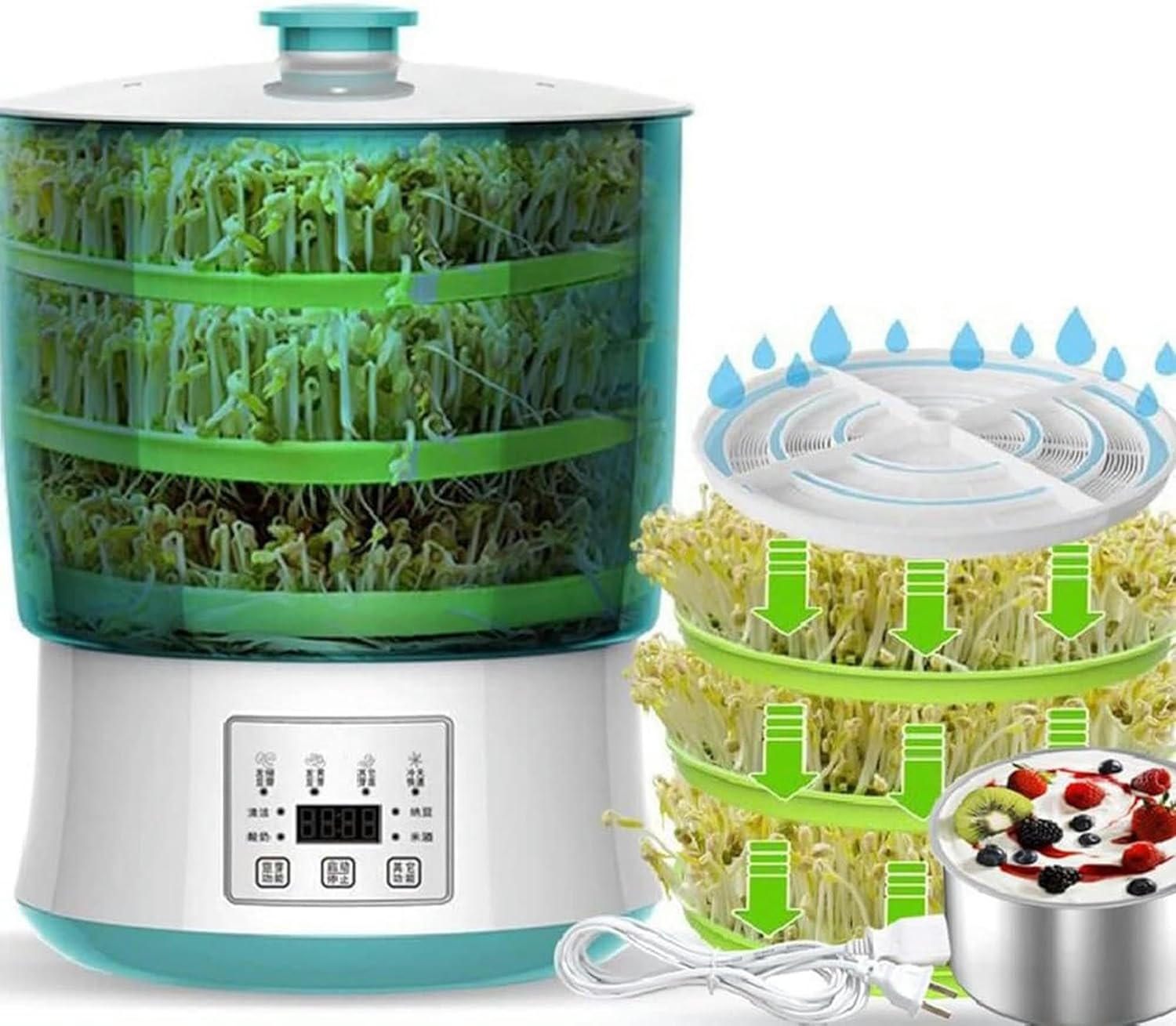 Seed Germination kit, Constant Temperature Seed Germination Machine Household Intelligent Automatic Germination Machine Winter Bean Sprout Planter-1/