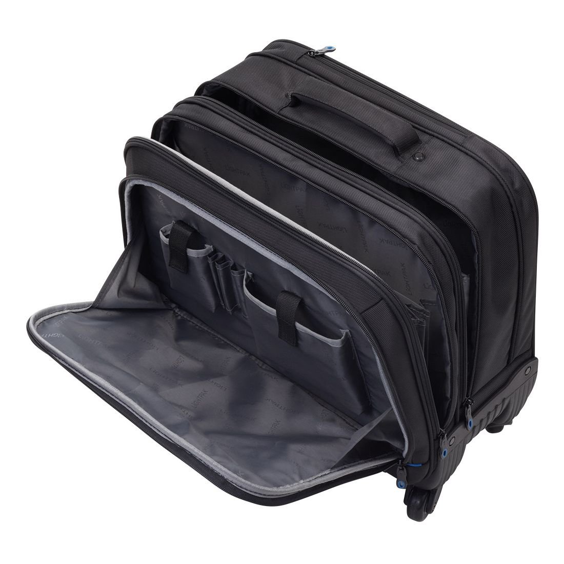 46116 Business Valise à roulettes pour ordinateur portable avec compartiment rembourré pour ordinateur portable dans le compartiment principal, 4 roues, poche avec compartiment compartiment