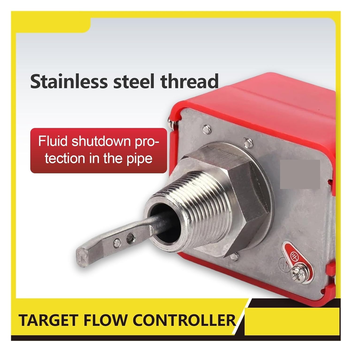 G1/2 Hfs-15 Target Flow Controller Paddle Flow Switch Spdt Stainless Steel Liquid Water Sensor for Industrial Use