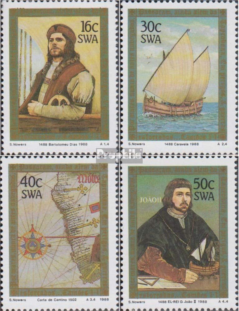 Namibia - Southwest 617-620 (complete.issue.) 1988 voyage of B. Diaz (Stamps for collectors) seafaring