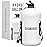 Hydro Gallon - 1 Gallon Water Bottle Jug with Insulated Sleeve and Straw Lid, Handle, Motivational Time Marker, Pocket, Shoulder Strap. Leakproof BPA free Large Big Bottle. 128oz (White)