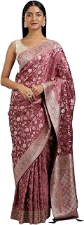 MOHEY Women's Art Silk Weave Saree with Blouse Piece Price In India