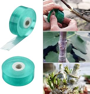 2 Pack 20mm Wide Grafting Tape, Bio-degradable Moisture Barrier, Stretchable Clear Floristry Film