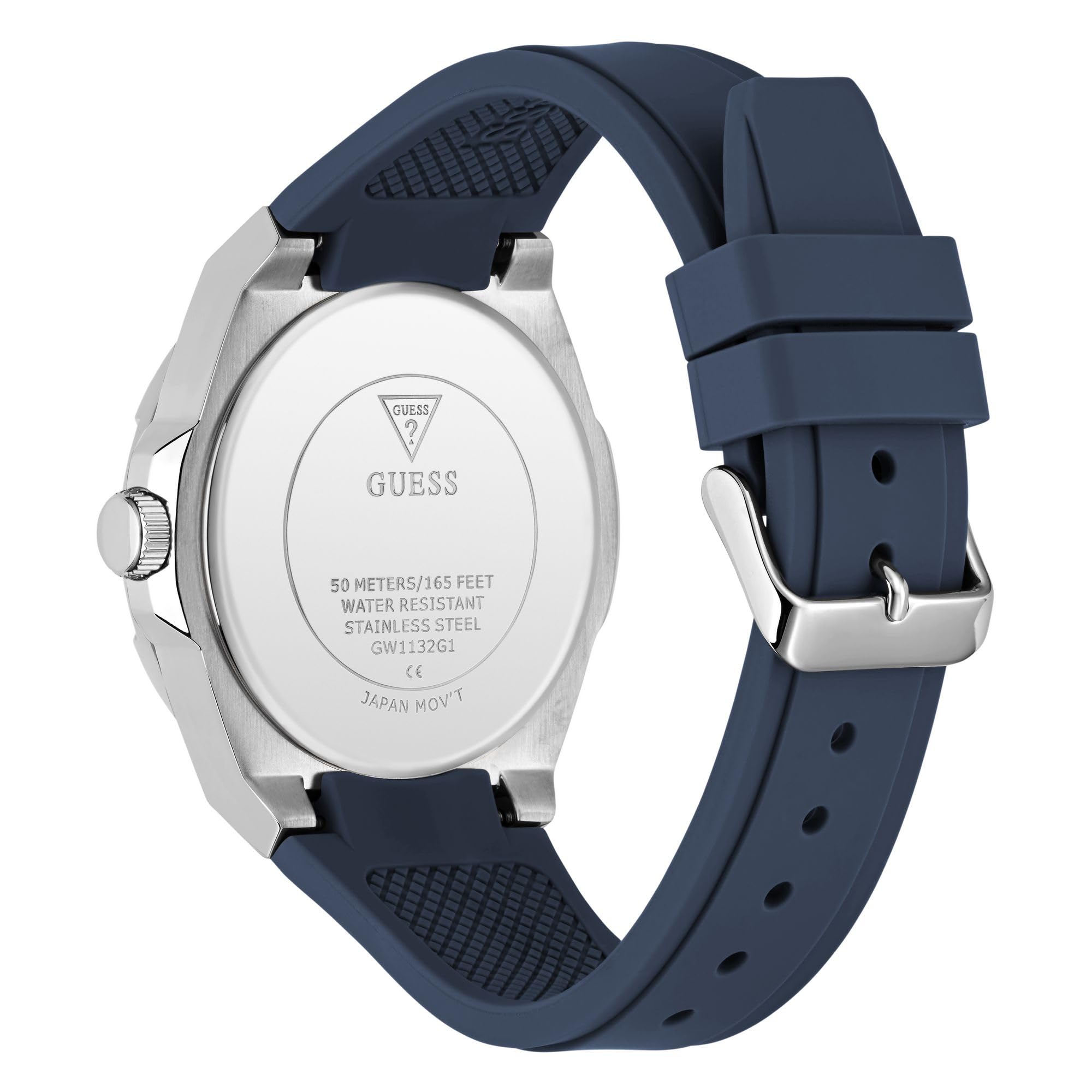 GUESS Męski zegarek na rękę wielofunkcyjny Carver GW1132G1 silikon