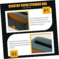 Vista 9 de Alipis Caja de pañuelos de almacenamiento multifuncional Contenedores prácticos para decoración del hogar