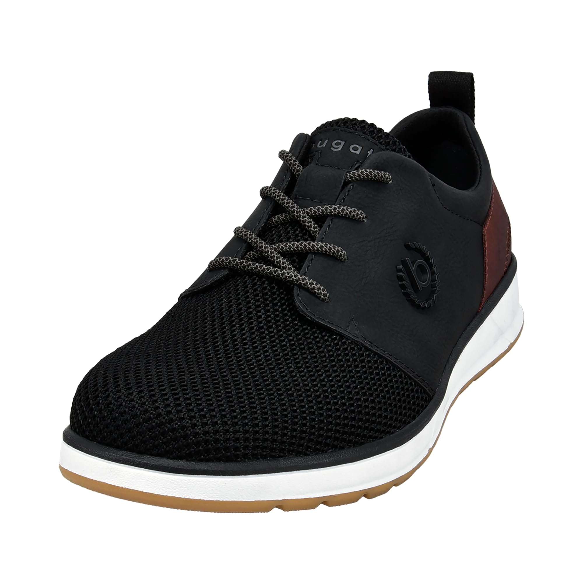 bugatti Men's Business Shoes, Men's Lace-Up, Interchangeable Footbed, black 1000, 8 Men