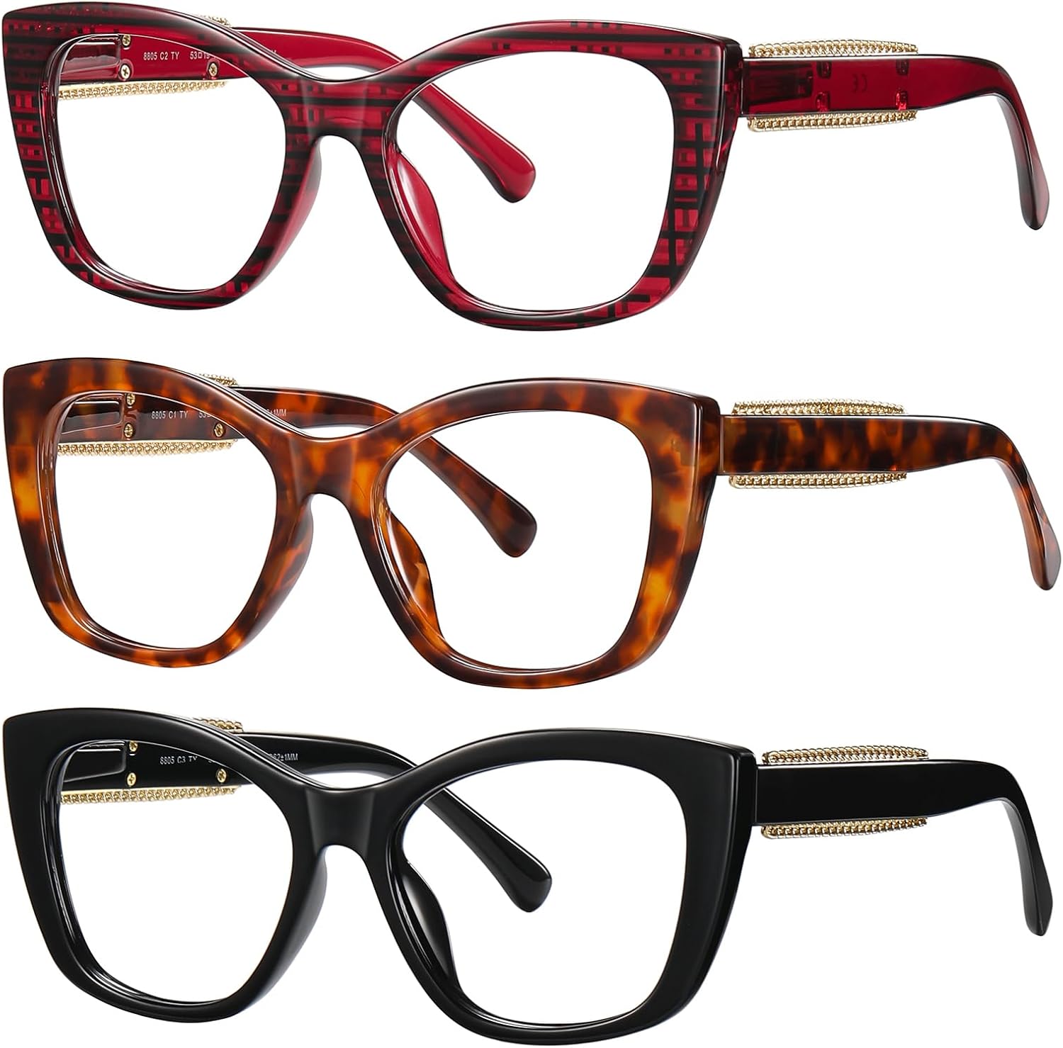 Readers for Women Men,Reading Glasses with Blue Light Blocking,Spring Hinges Eyeglasses for Reading