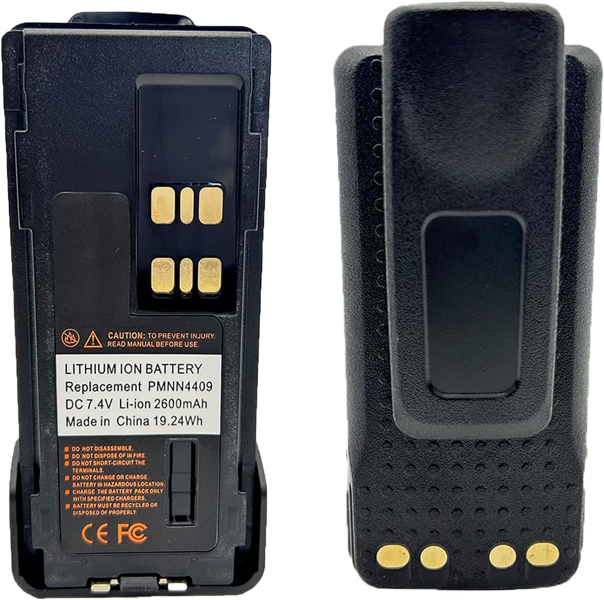 2Pack PMNN4409 PMNN4409AR 2600mAh Li-ion Battery for XPR7550 XPR3500e XPR7580 XPR3300 XPR3300e XPR7550e XPR7580e XPR7350e APX4000 APX3000 APX1000 PMNN4448