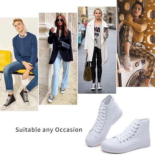 Miniatura 4 de hash bubbie - Tenis de caña alta de moda, unisex, zapatos clásicos de lona, estilo casual, para hombre y mujer