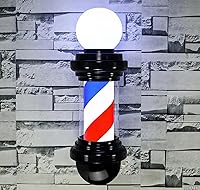 Vista 7 de Mini luz roja de poste de peluquero de 20 pulgadas