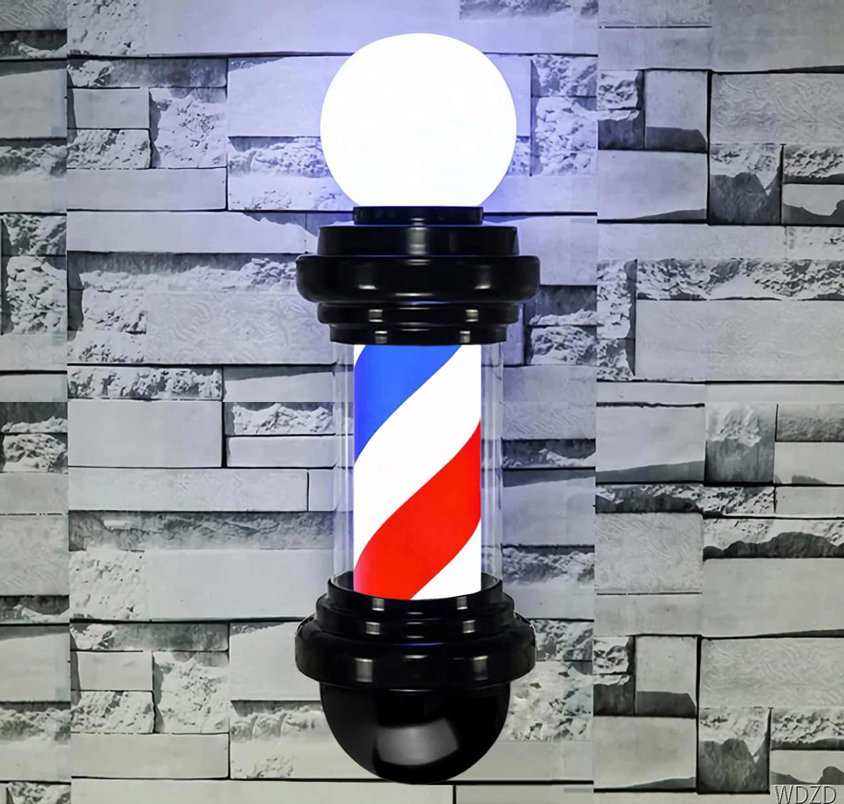 バーバーポール 赤・白・青ストライプ Amazon.co.jp: WDZD 48 cm サインポール、小さい赤白青ストライプ床屋