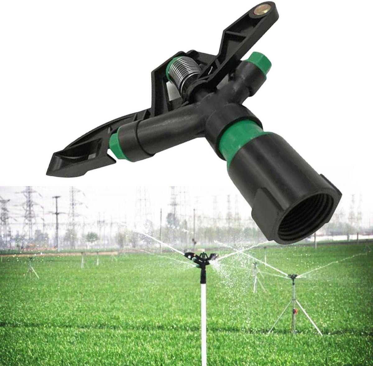 Home Garden Irrigation Plastic Sprinkler 1" DN25 Connector